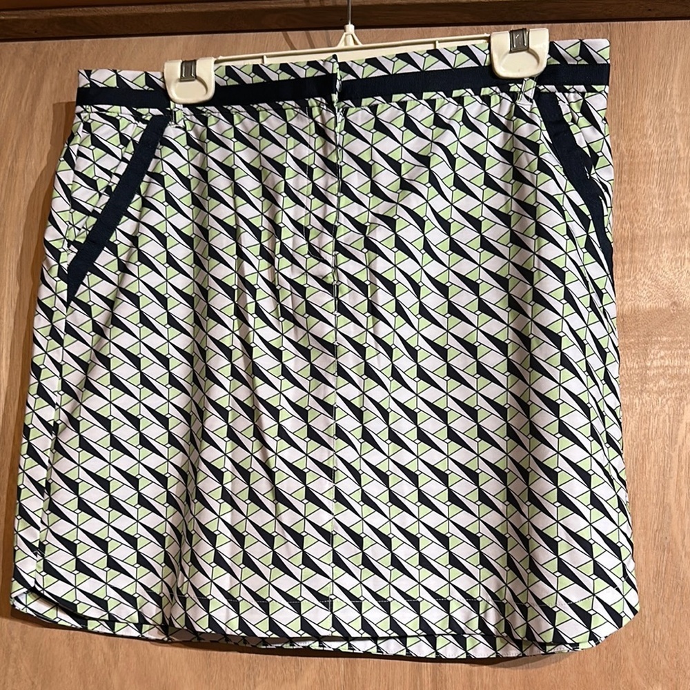 N Vo Lanctot Geometric Patterned Women's Skort